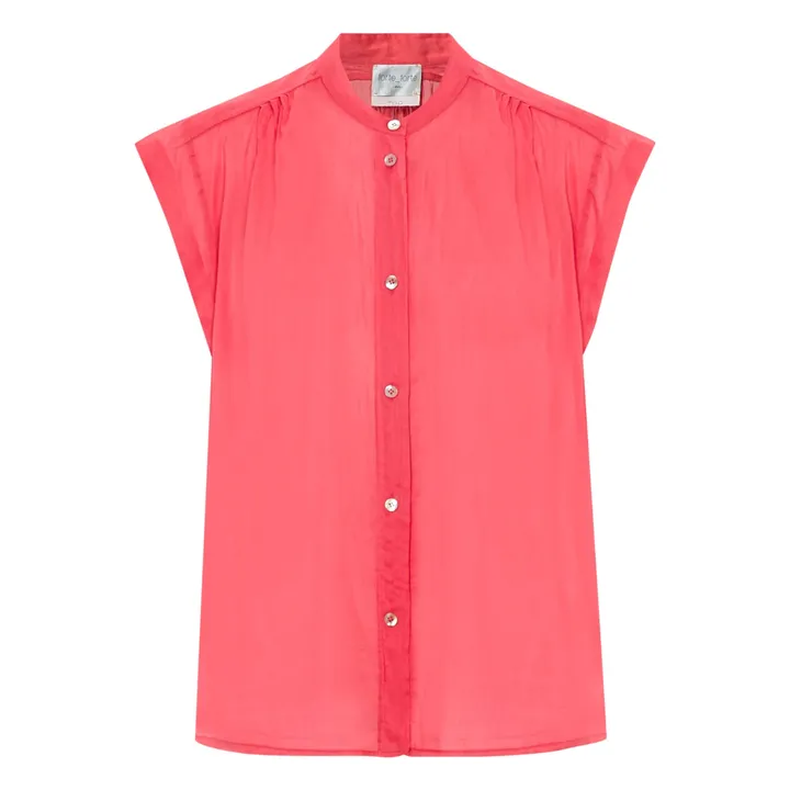 Blouse Voile de Coton et Soie | Rose- Image produit n°0