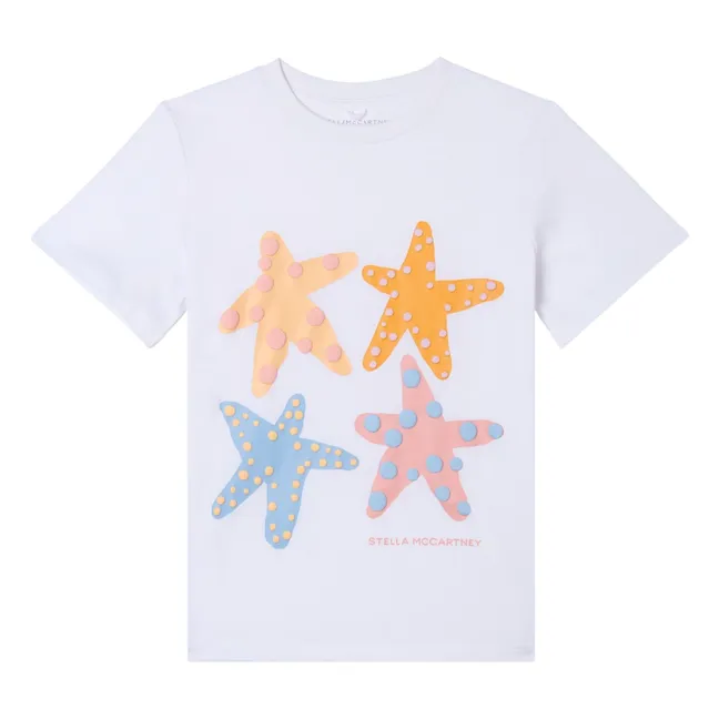 Camiseta de algodón orgánico Etoiles de Mer | Blanco