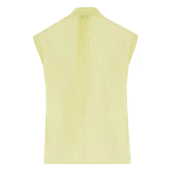 Blouse Voile de Coton et Soie | Jaune- Image produit n°1