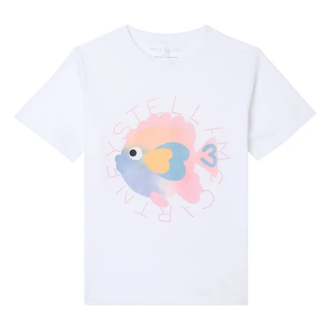 T-shirt Poisson Coton Bio | Blanc