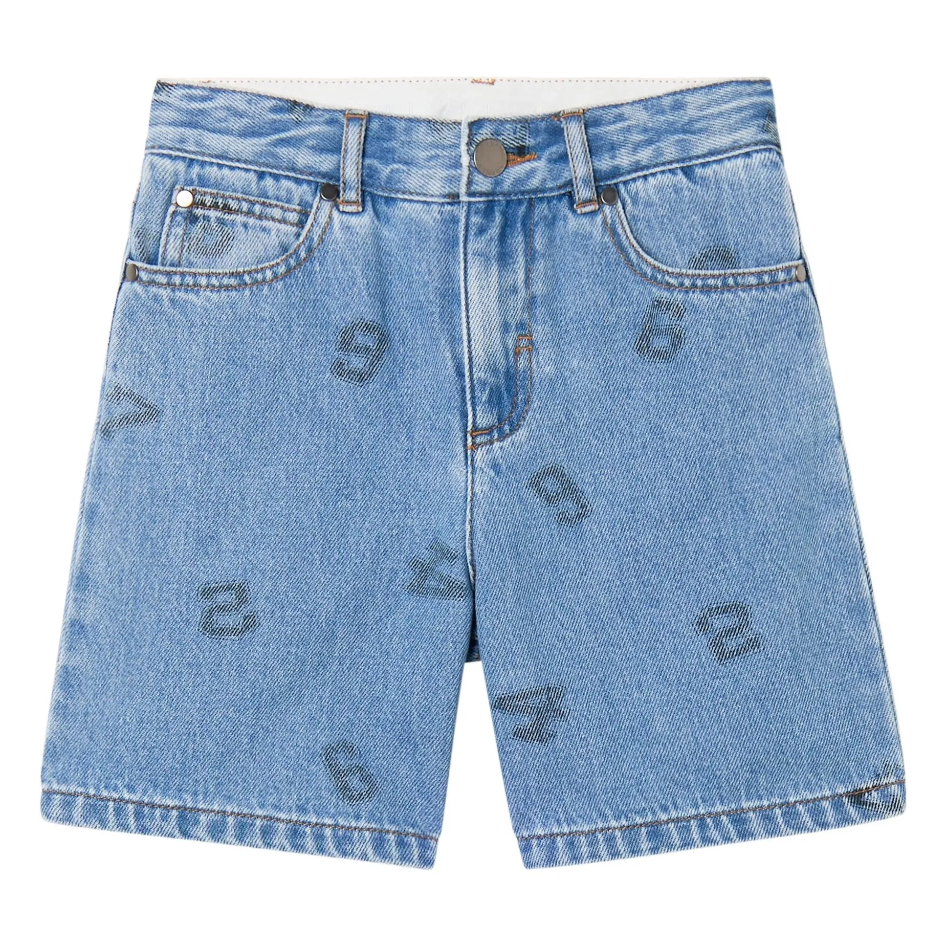 Stella Mccartney Kids Boys Blue Denim Shorts