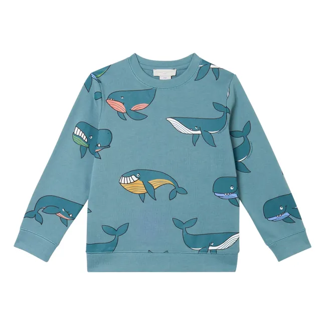 Sweat Baleines | Bleu pétrole