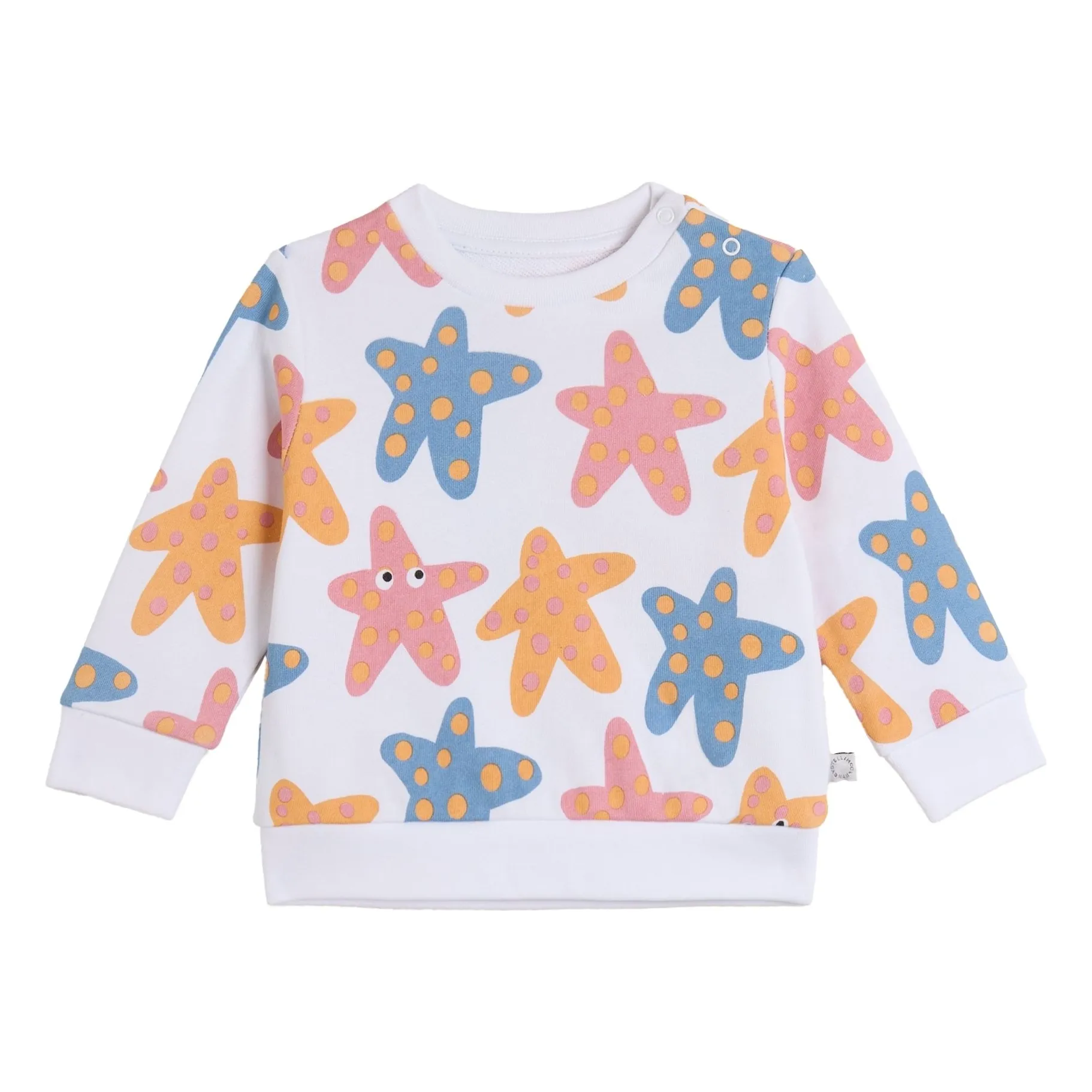 Stella Mccartney Kids White Etoiles De Mer Sweatshirt