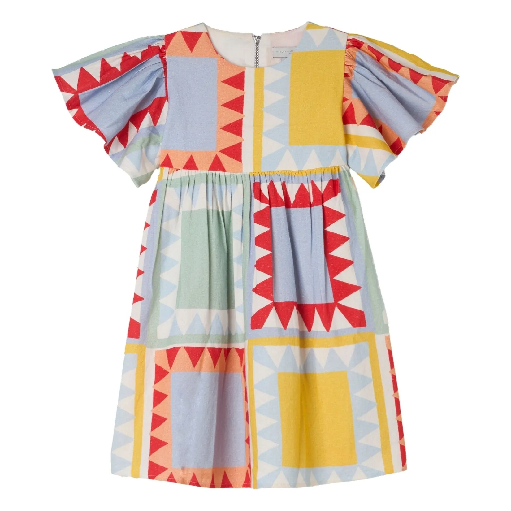 Vestido geométrico | Azul Cielo- Imagen del producto n°0