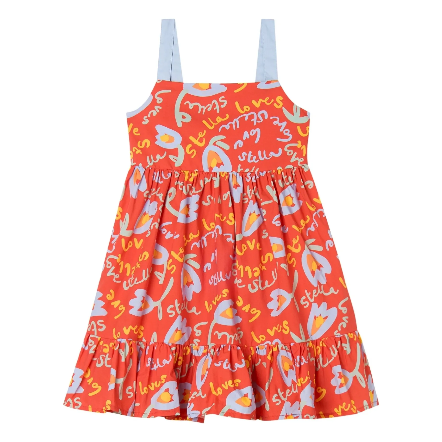 Stella Mccartney Kids Girls Red Stella Fleurie Dress