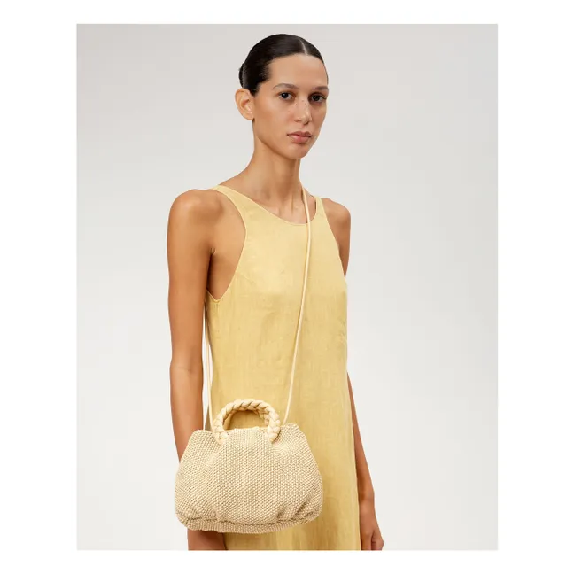 Bag Bombon M Soft Raffia | Beige