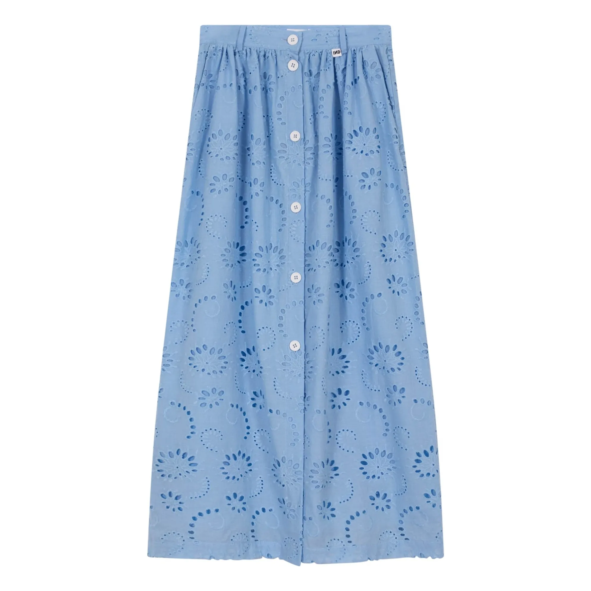 Indee Blue Embroiderie Anglaise Villers Skirt