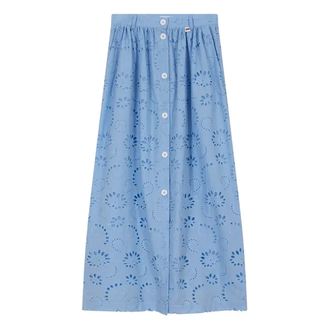 Falda broderie anglaise Villers | Azul