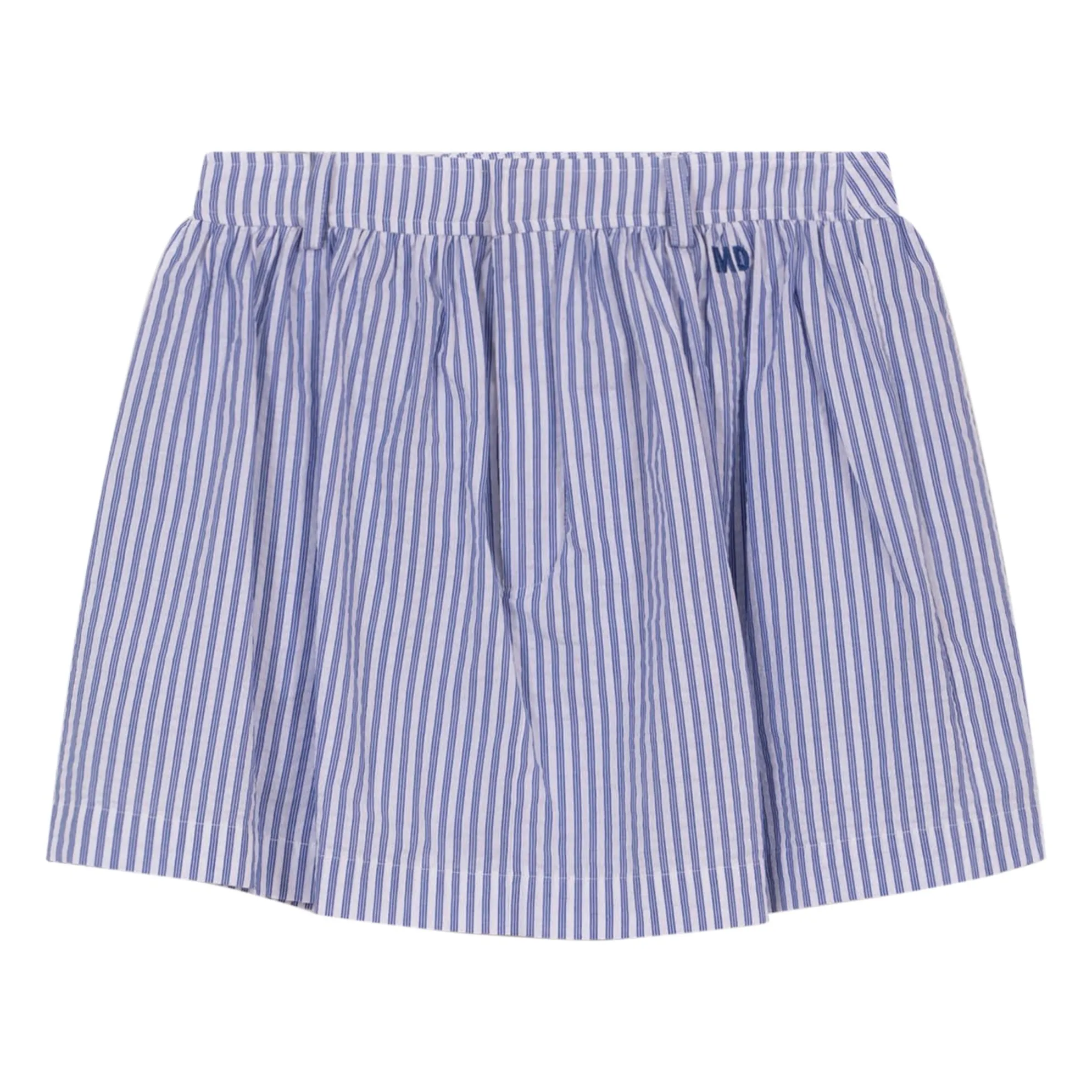 Indee Blue Striped Vincennes Skort