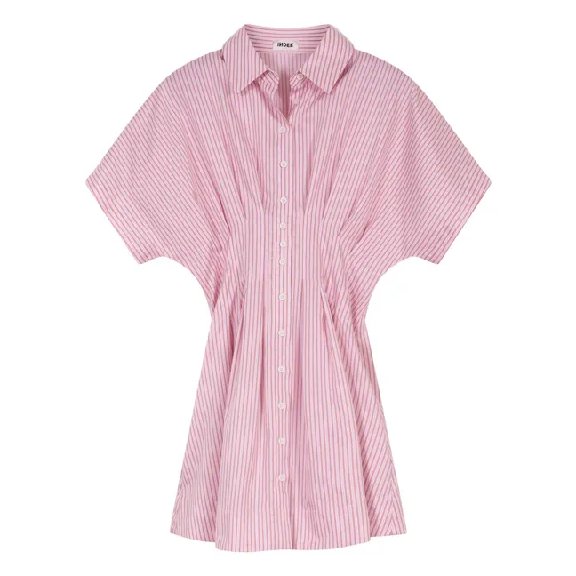Kleid Shirt Vilette Gestreift | Rosa