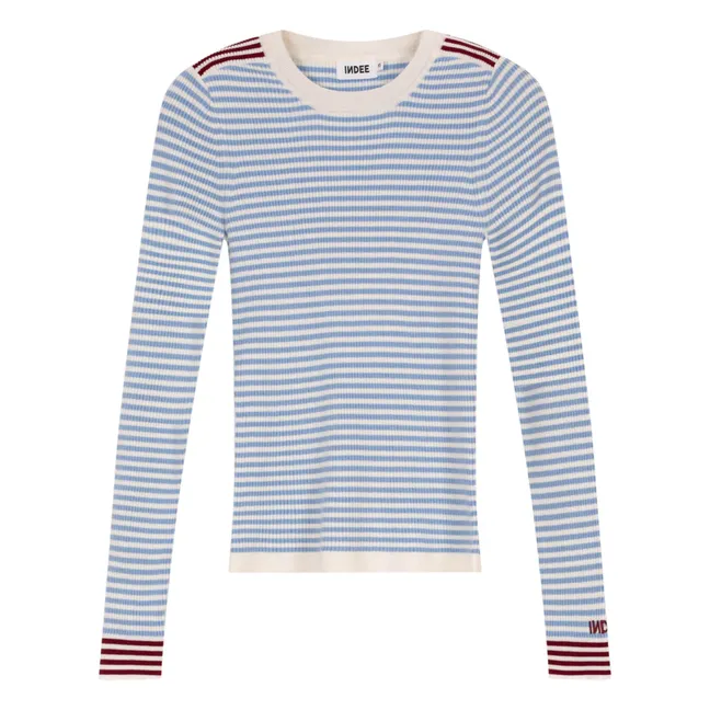 Pull Vesuvio Rayé | Bleu