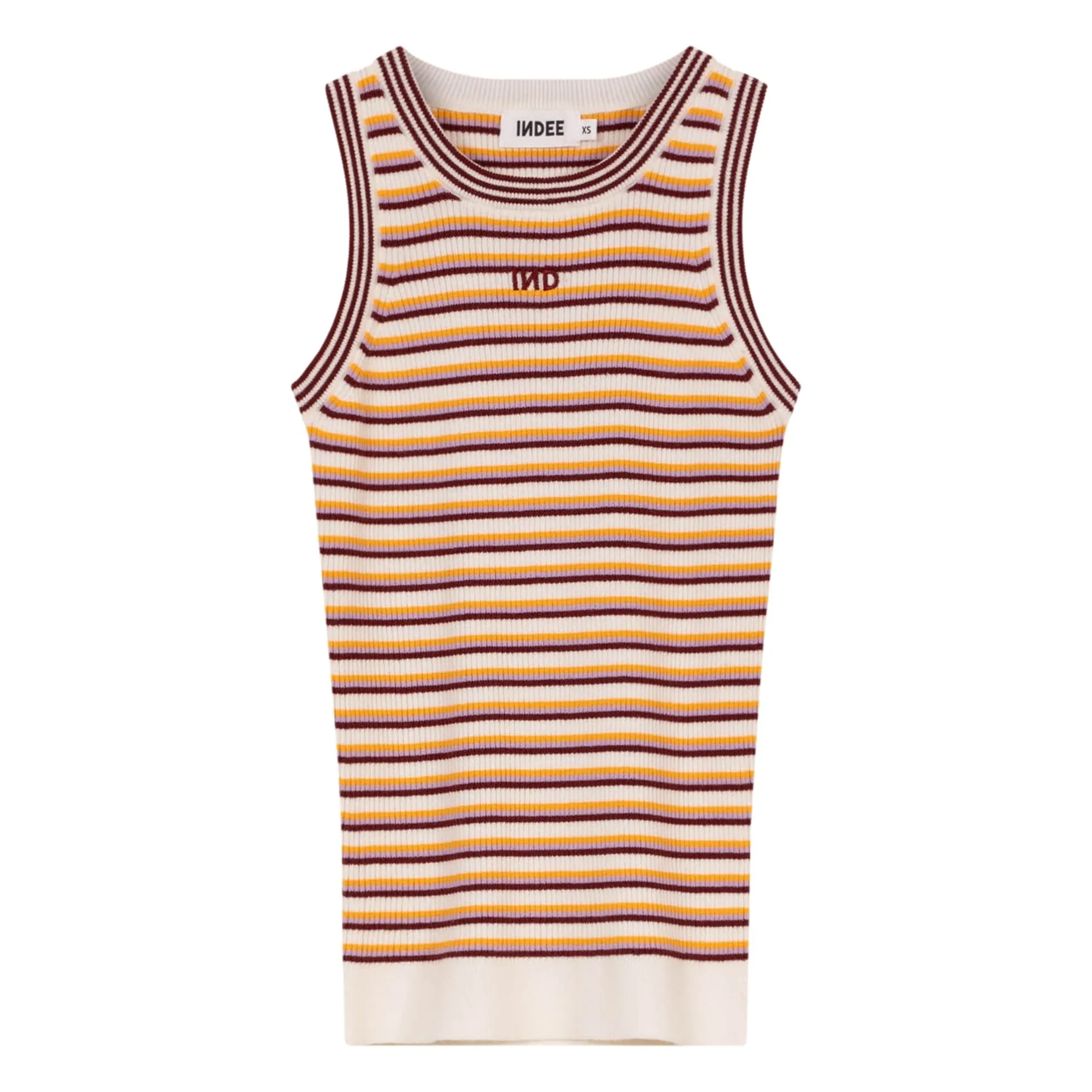 Indee Burgundy Venerdi Striped Tank Top