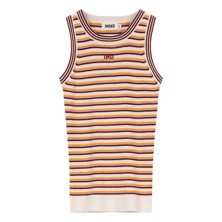 Camiseta de tirantes a rayas Venerdi | Burdeos- Imagen del producto n°0