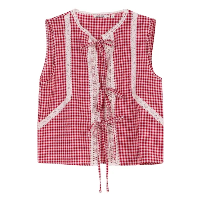 Vegas Vichy Topknot | Rojo