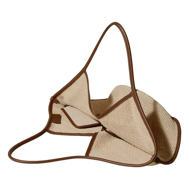 Bolso Calella de rafia suave | Beige