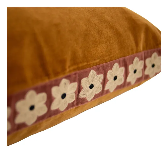 Housse de coussin en velours Daisy