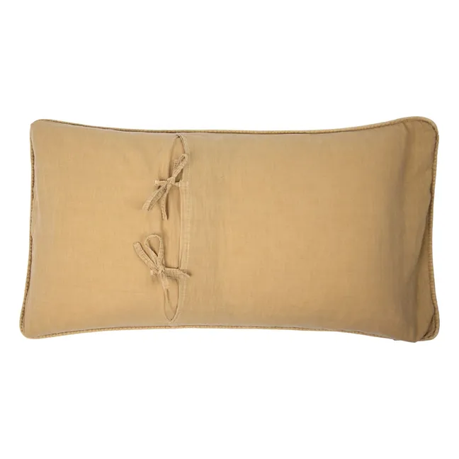 Housse de coussin en velours Sara | Beige