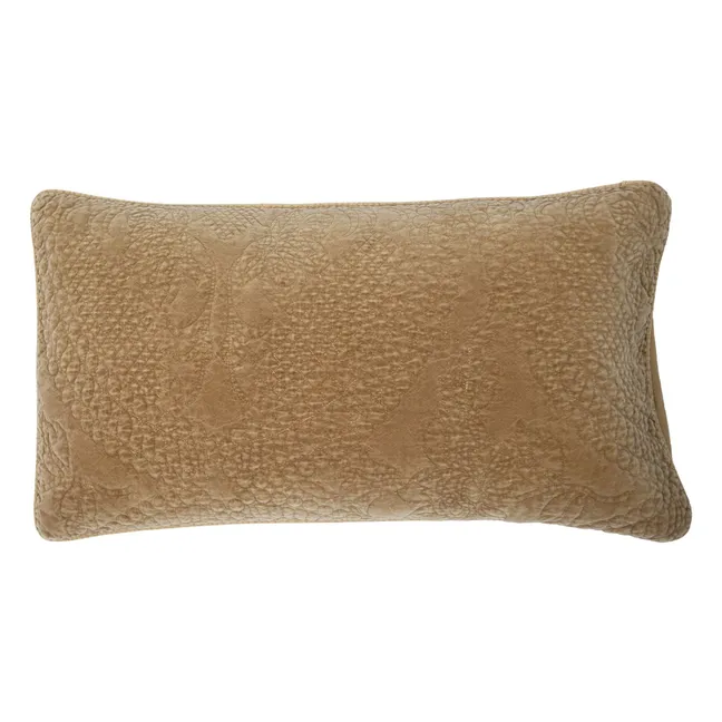 Funda de cojín de terciopelo Sara | Beige