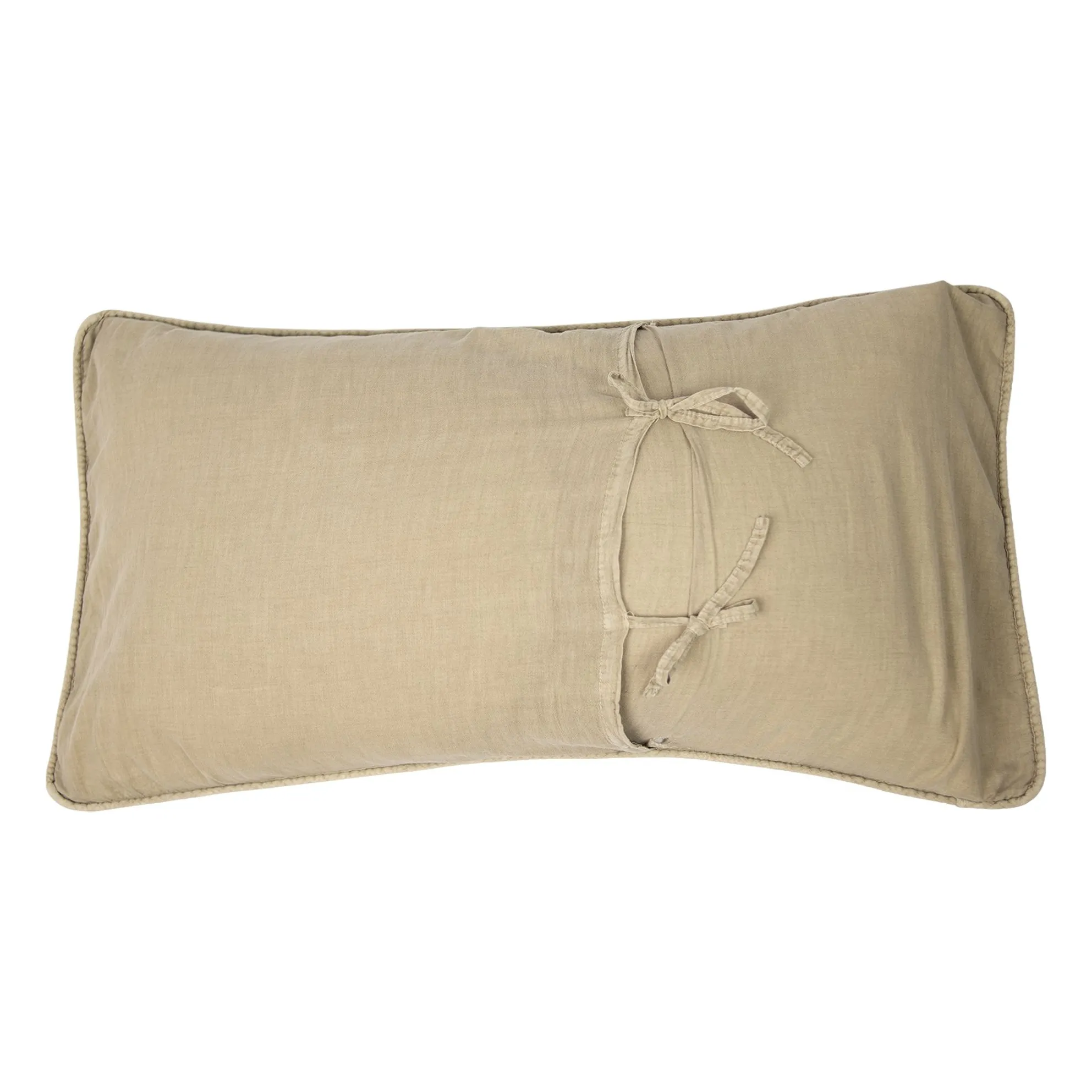Housse de coussin en velours Sara | Taupe- Image produit n°3