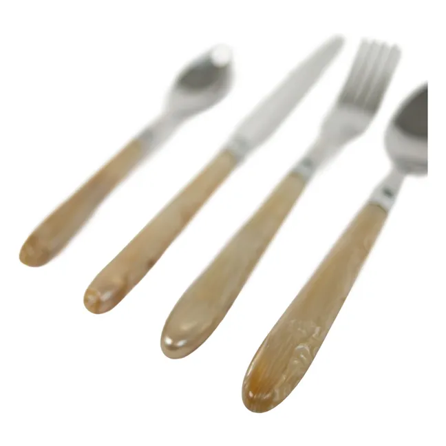Couverts nacrés Lykke - Set de 24 pièces | Nacre