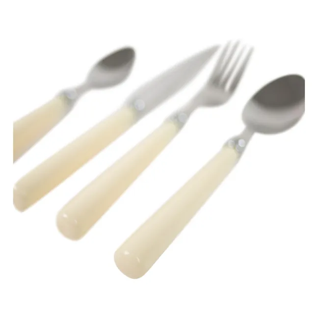 Couverts Lotta - Set de 24 pièces | Blanc cassé