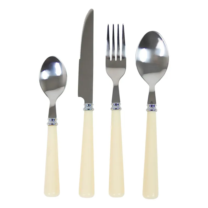 Couverts Lotta - Set de 24 pièces | Blanc cassé- Image produit n°0