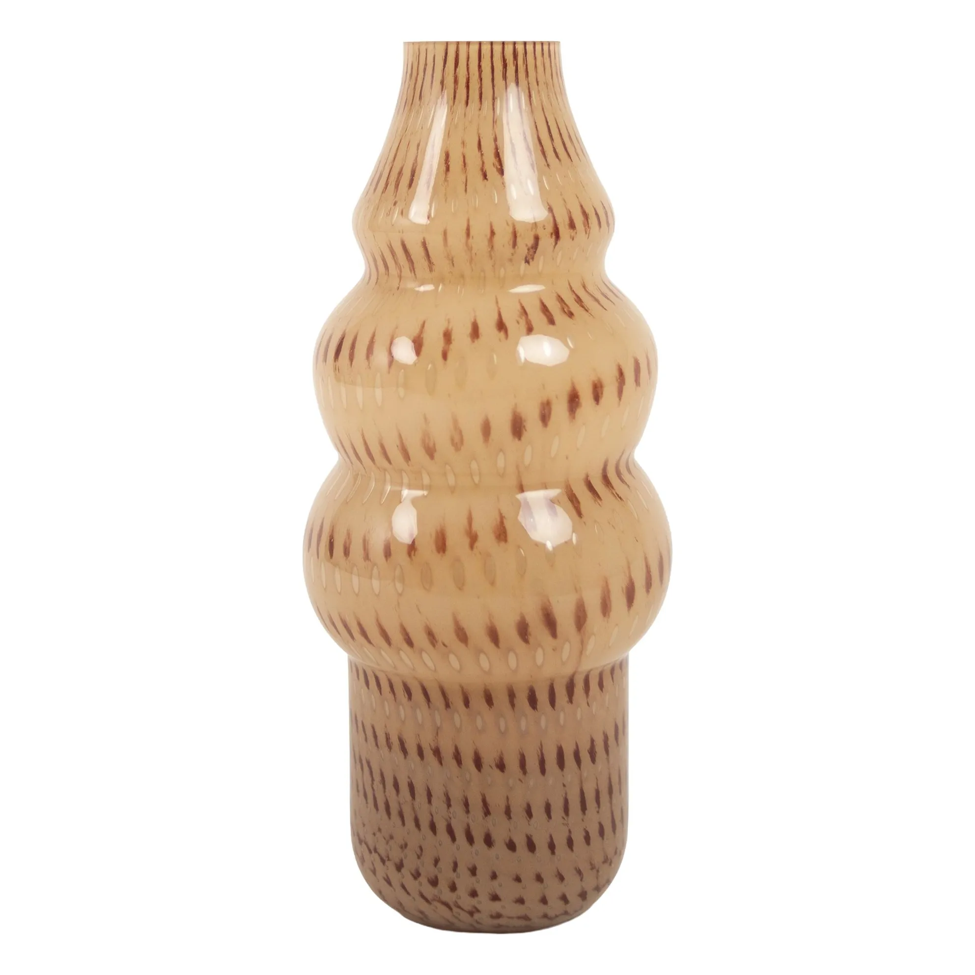 Olsson & Jensen Beige Marcel Glass Vase
