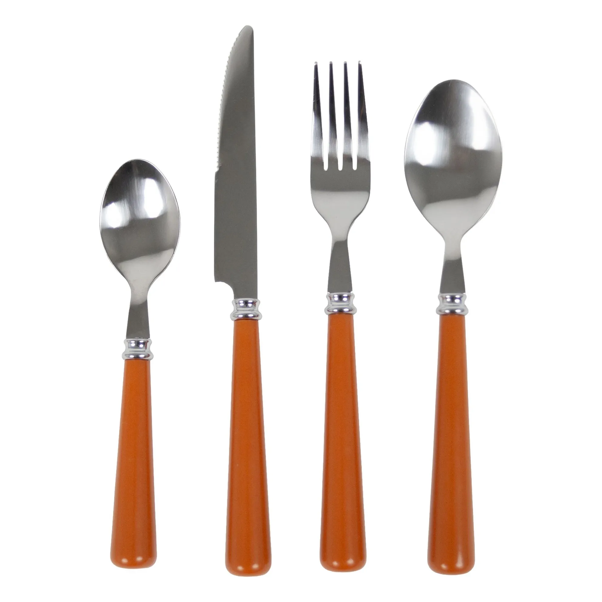 Olsson & Jensen Orange Lotta Cutlery - Set Of 24 Pieces
