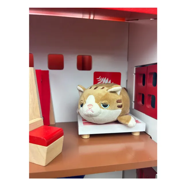 Llavero Mugi, el gato marrón