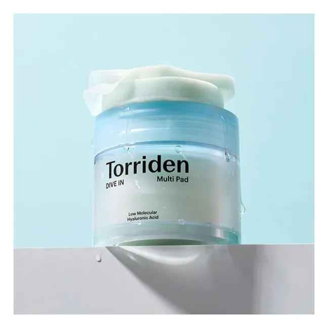 Toning and soothing discs with hyaluronic acid Dive In - 80 pads