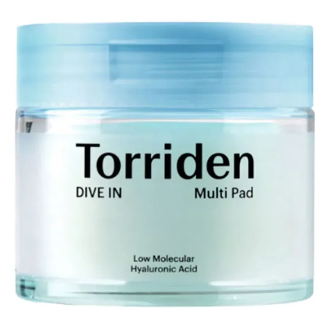 Toning and soothing discs with hyaluronic acid Dive In - 80 pads