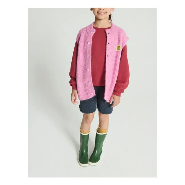 East Alpaca Sleeveless Vest | Pink