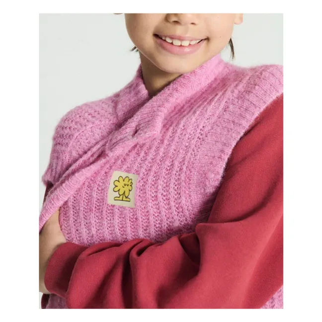 East Alpaca Sleeveless Vest | Pink