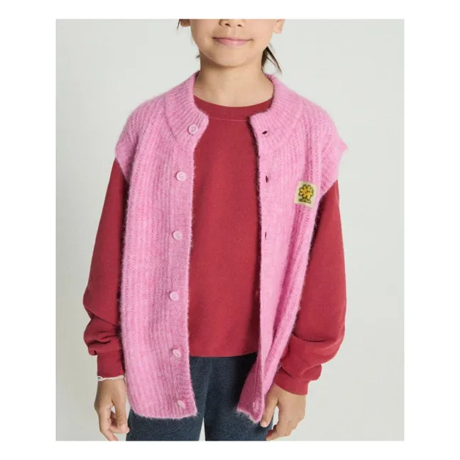 Ärmellose Weste East Alpaca | Rosa