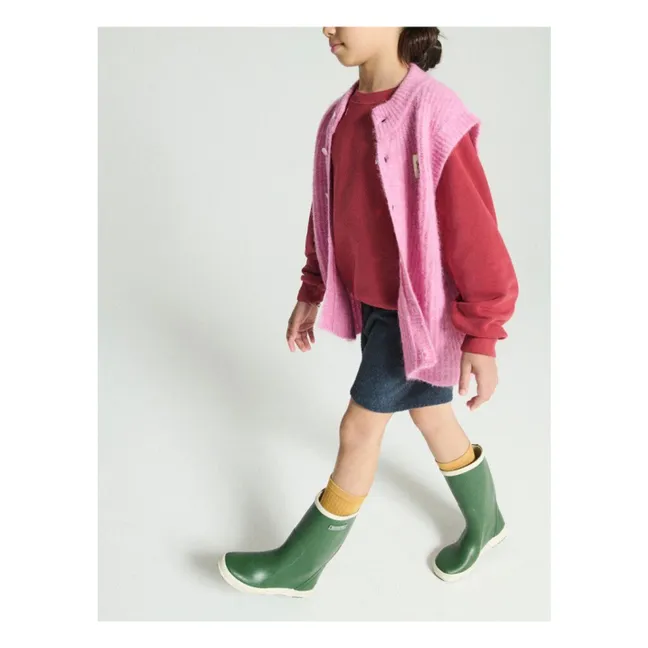 Ärmellose Weste East Alpaca | Rosa