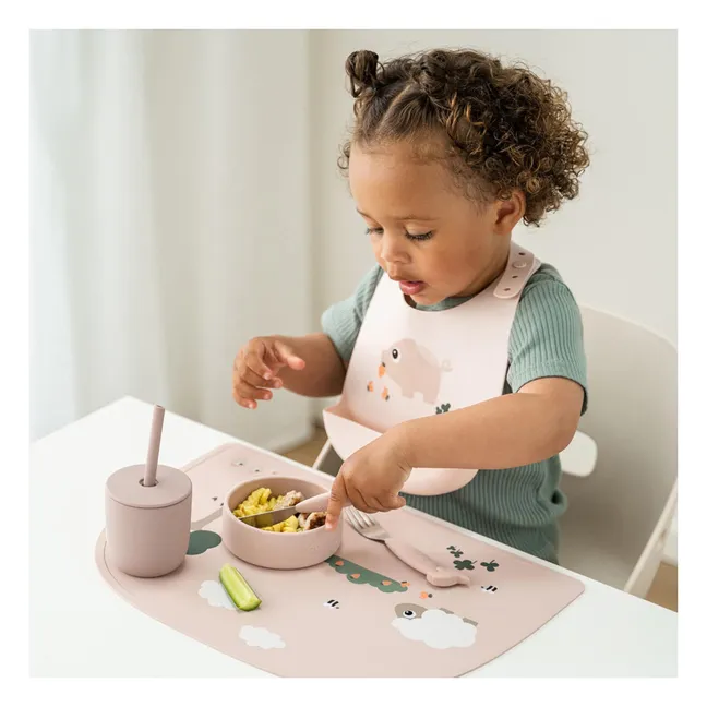 Tiny Farm cups with straw - Set of 2 | Pink