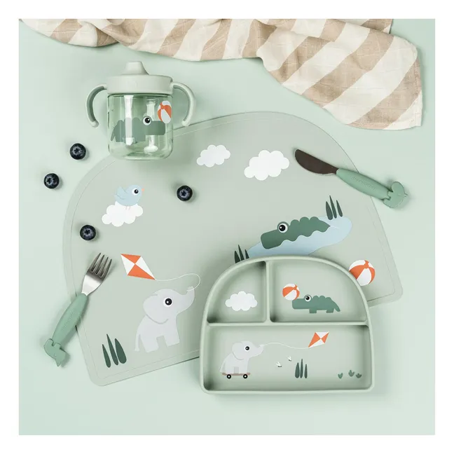 Tasse d'apprentissage en tritan Playground | Vert