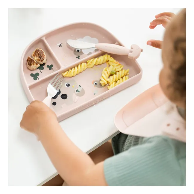 Plato dividido con ventosa Tiny Farm | Arena