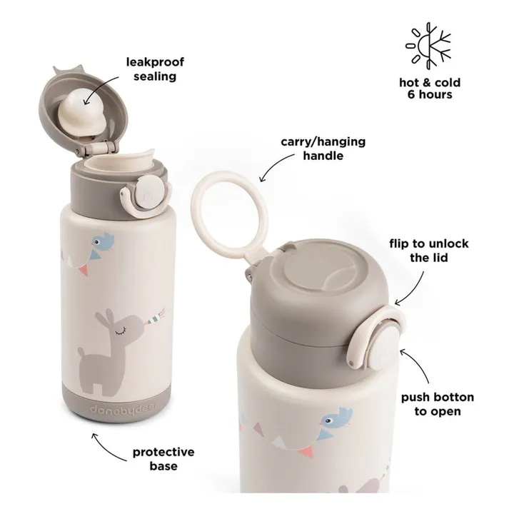 Celebration isothermal water bottle | Sand- Product image n°6