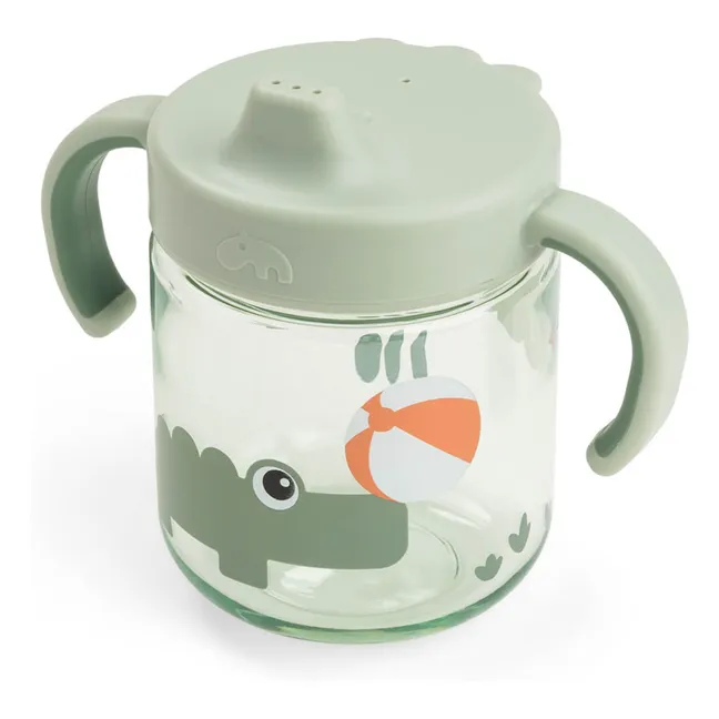 Tasse d'apprentissage en tritan Playground | Vert