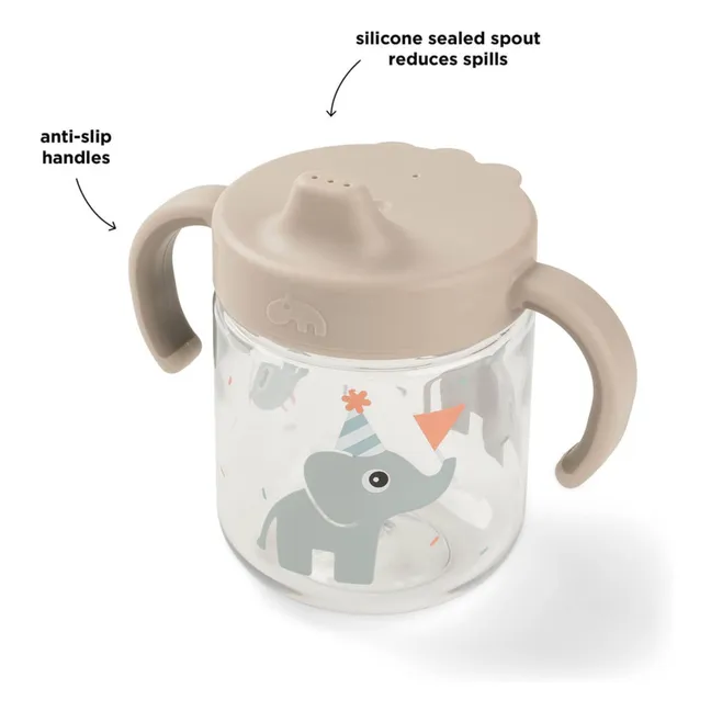 Tasse d'apprentissage en tritan Celebration | Sable