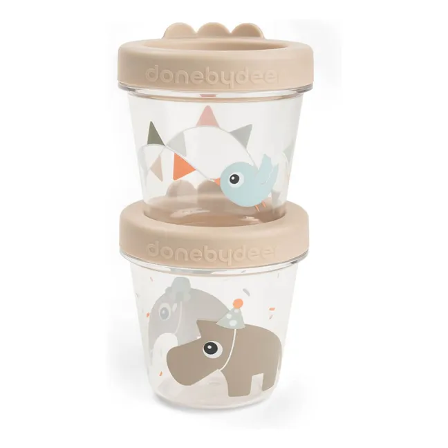 Celebration tritan lunch boxes - Set of 2 | Sand