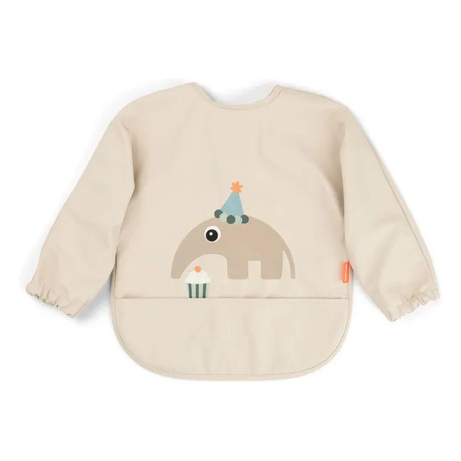 Celebration bib with sleeves | Sand