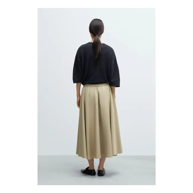 Falda de algodón | Camel