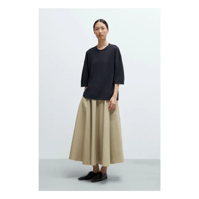 Cotton skirt | Camel