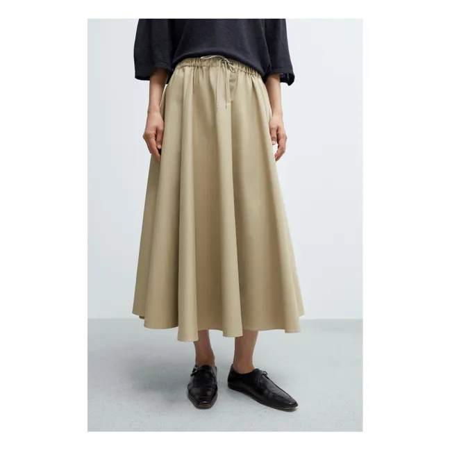 Gonna in cotone | Camel