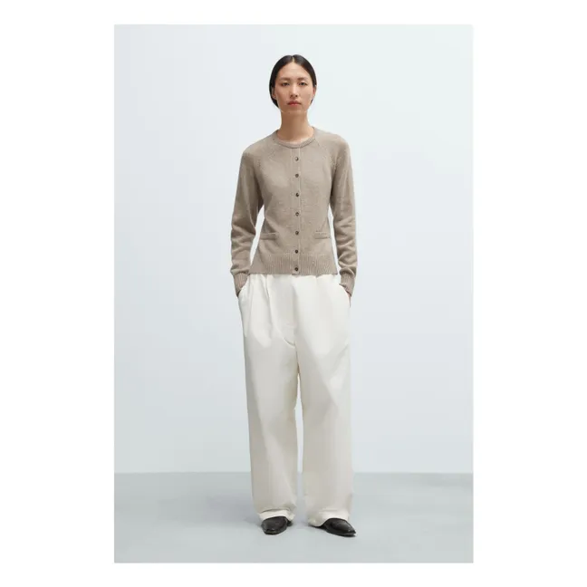 Pantalon Tailored Coton | Ivoire
