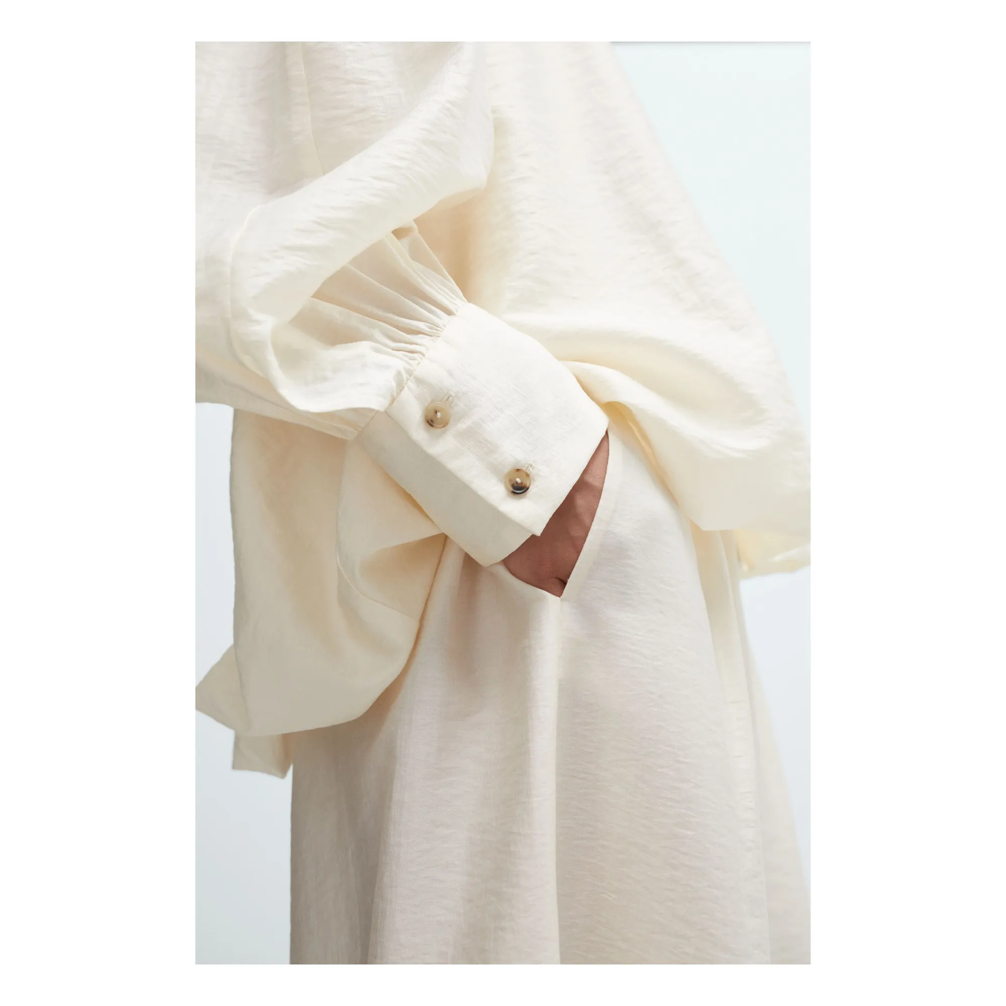 Blouse Manches Ballons Marfil | Crème- Image produit n°3