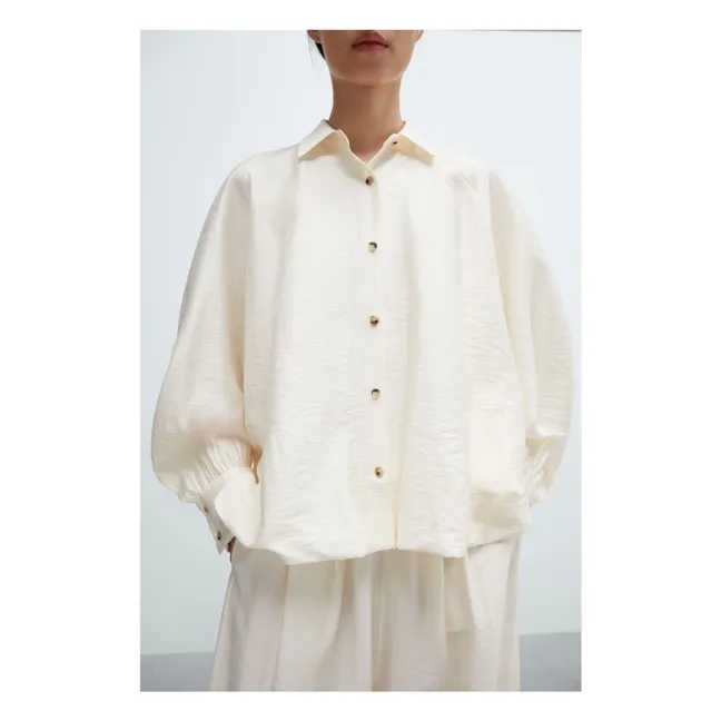 Marfil Balloon Sleeve Blouse | Cream