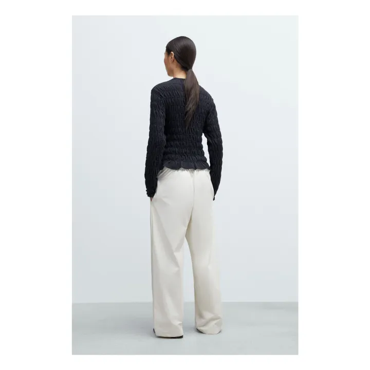 Cárdigan de lana merina | Gris Antracita- Imagen del producto n°3